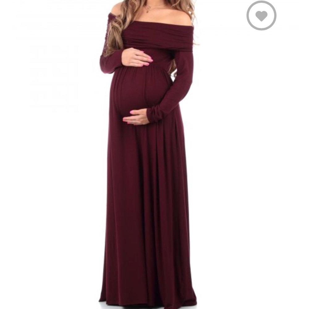 Mother Bee Over the Shoulder Maternity Dress